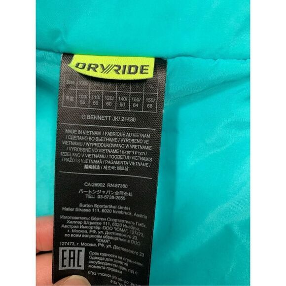 Burton Girls Bennett Jacket Size XL - Picture 5 of 13